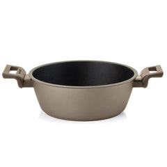 Guzzini Casserole Dutch Oven Cook and Strong Non Stick Bronze 24 cm - Made in Italy - CLEARANCE