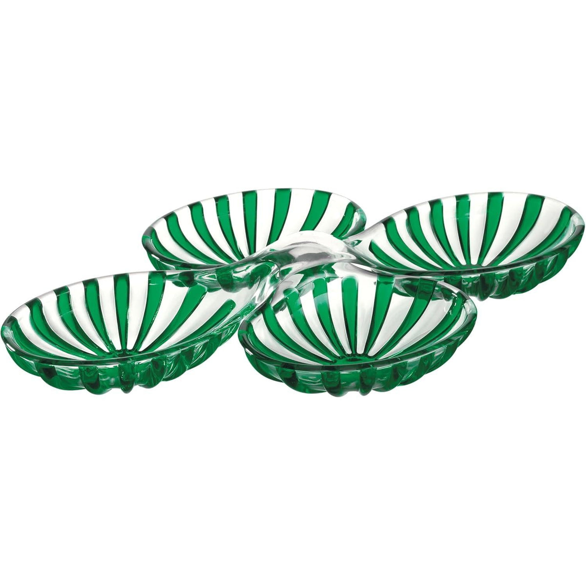 Guzzini Set of 2 Hors D'Oeuvres Dishes Dolce Vita Green – Made in Italy