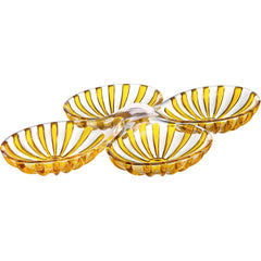 Guzzini Set of 2 Hors D'Oeuvres Dishes Dolce Vita Yellow – Made in Italy