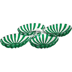 Guzzini Set of 2 Hors D'Oeuvres Dishes Dolce Vita Green – Made in Italy