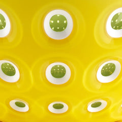Guzzini Bowl Le Murrine Yellow Green and White 25 cm - Made in Italy