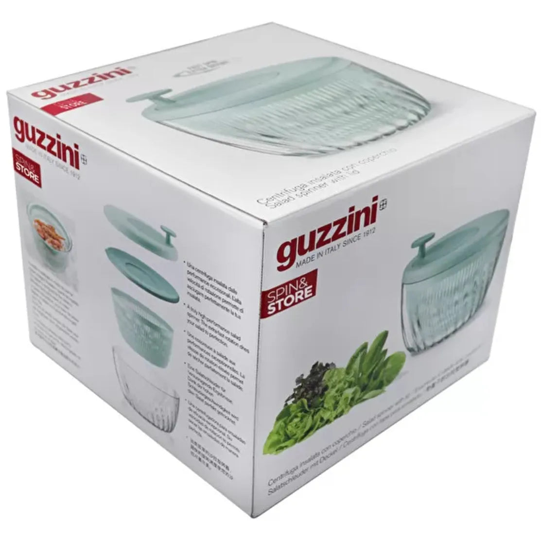 Guzzini Salad Spinner and Store 26 cm Yellow - Made in Italy