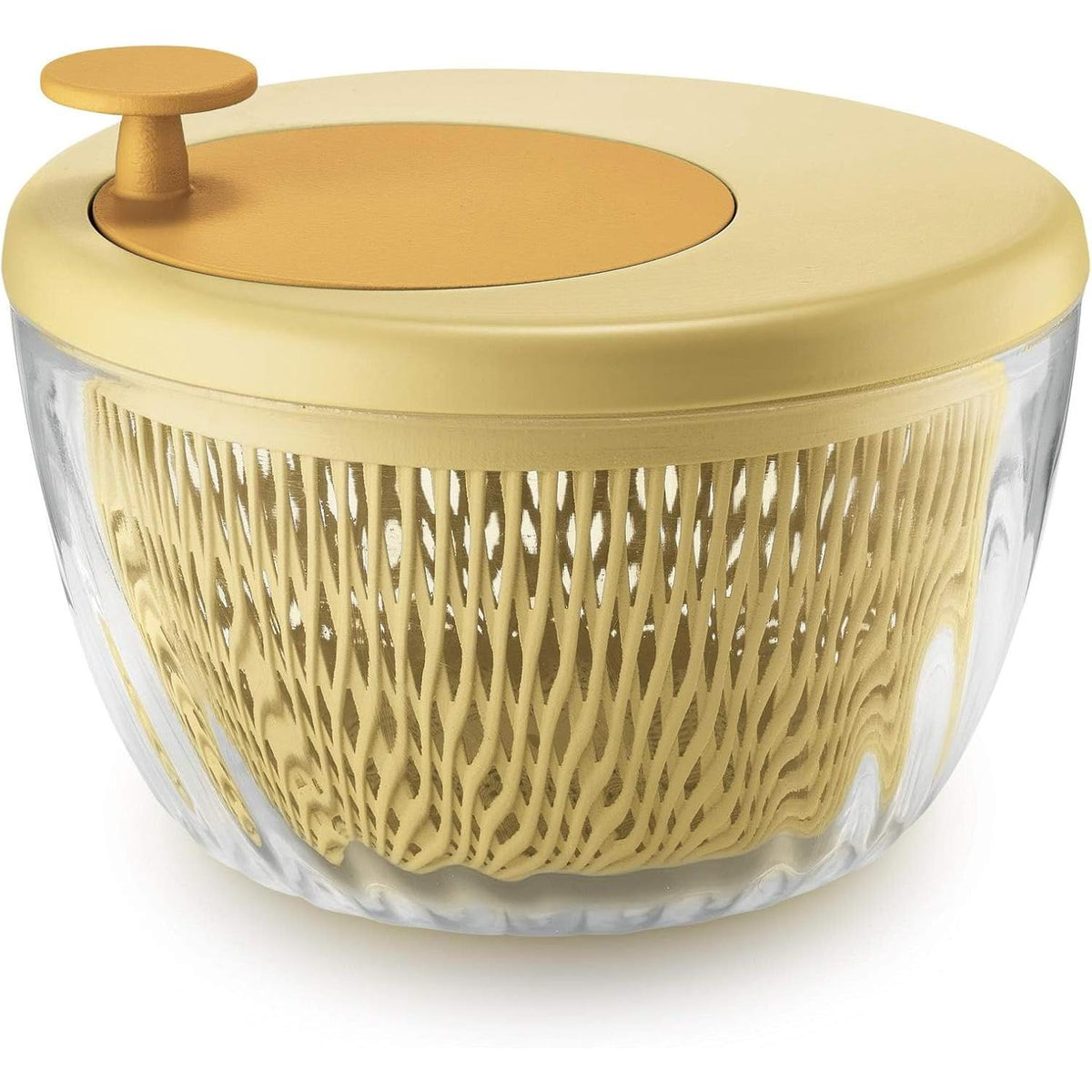 Guzzini Salad Spinner and Store 26 cm Yellow - Made in Italy