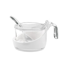 Guzzini Two Toned Parmesan/Sugar Server Clear/White - Made in Italy