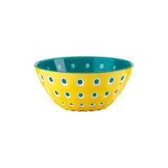 Guzzini Bowl Le Murrine Yellow Blue and White 25 cm - Made in Italy