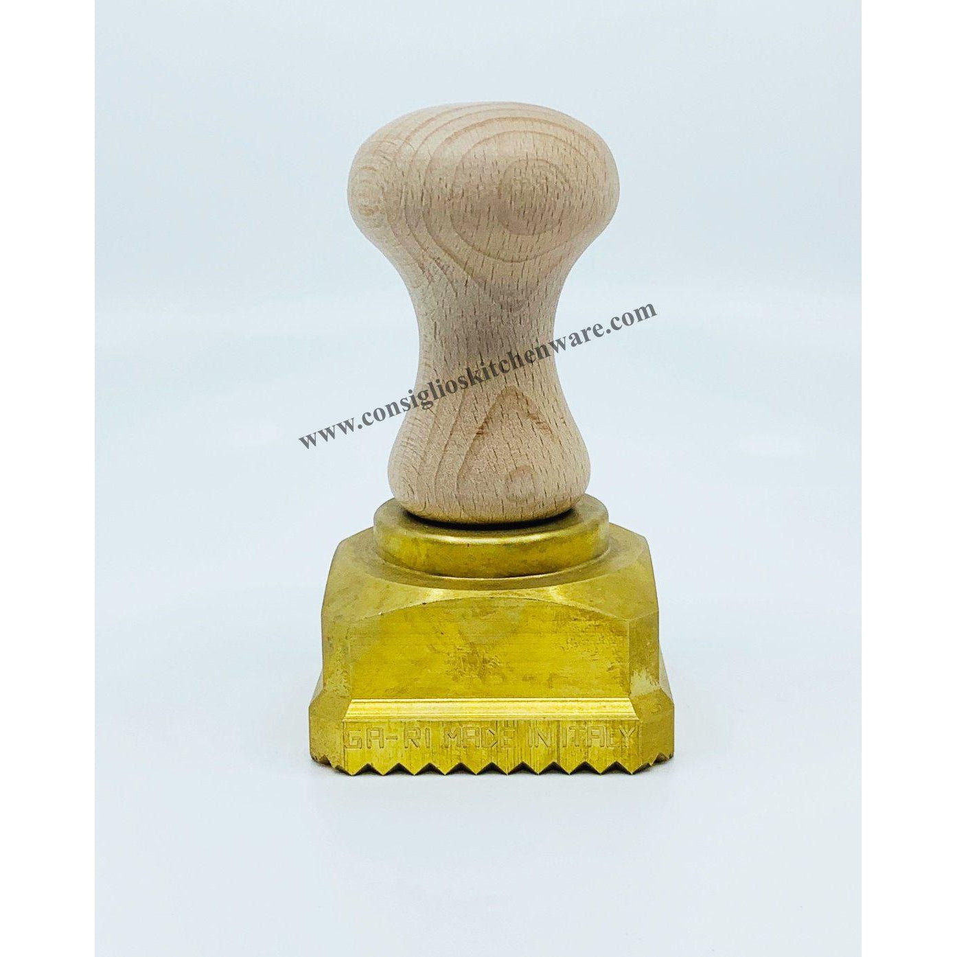 Brass Square 60mm x 60mm Spring Loaded Ravioli Stamp - Made in Italy