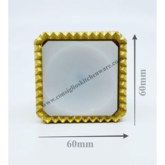 Brass Square 60mm x 60mm Spring Loaded Ravioli Stamp - Made in Italy