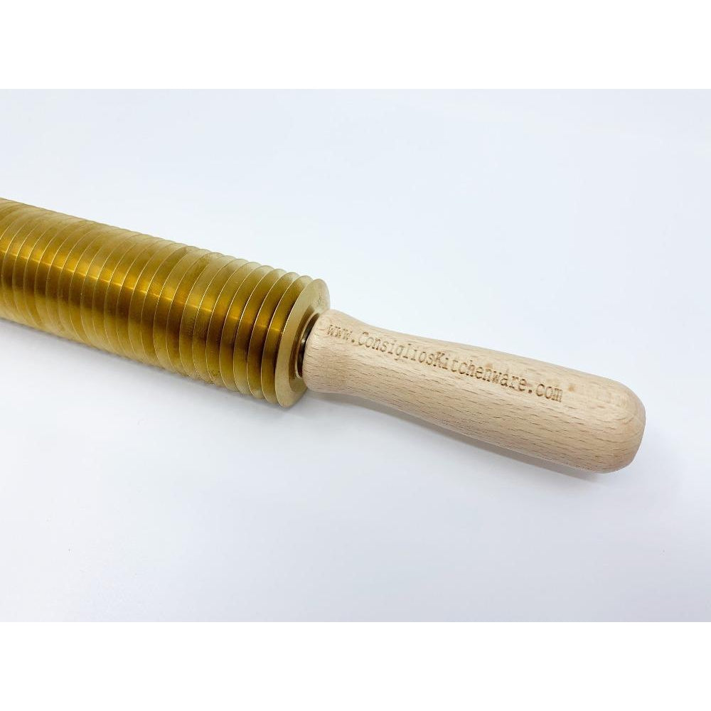 Brass Noodle Cutter Rolling Pin Adjustable