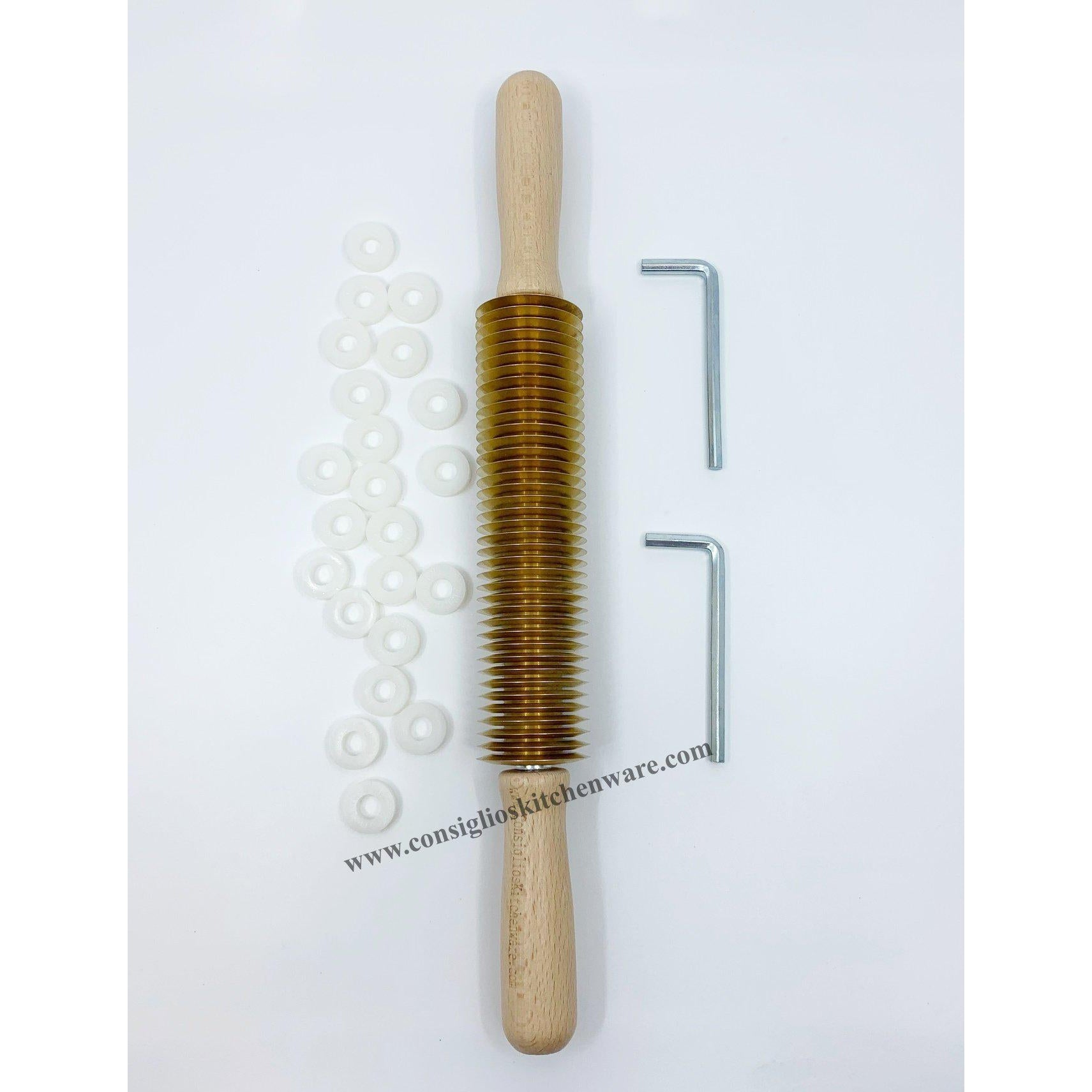 Brass Noodle Cutter Rolling Pin Adjustable