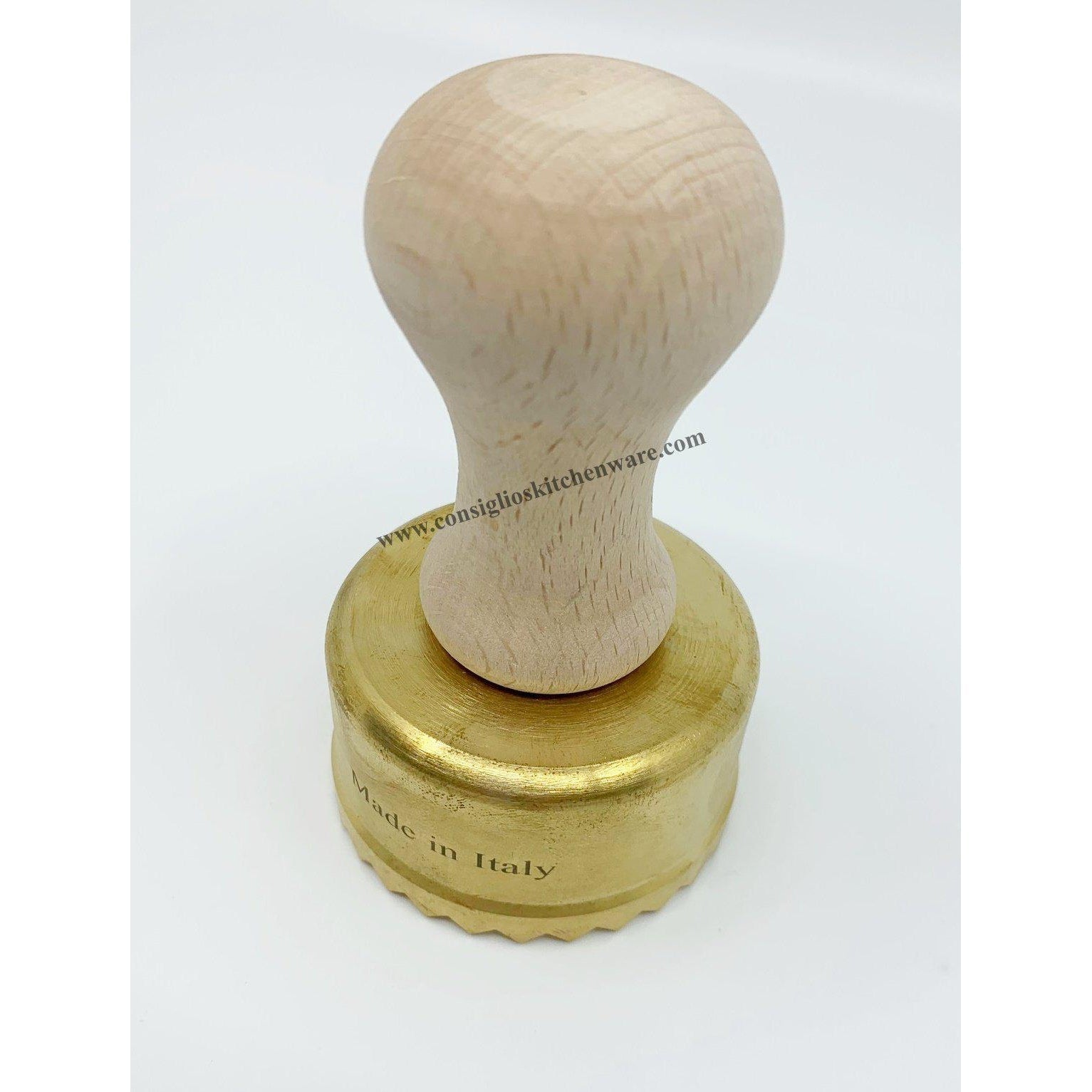 Brass Round 65 mm Ravioli Stamp - Made in Italy