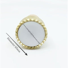 Brass Round 65 mm Ravioli Stamp - Made in Italy
