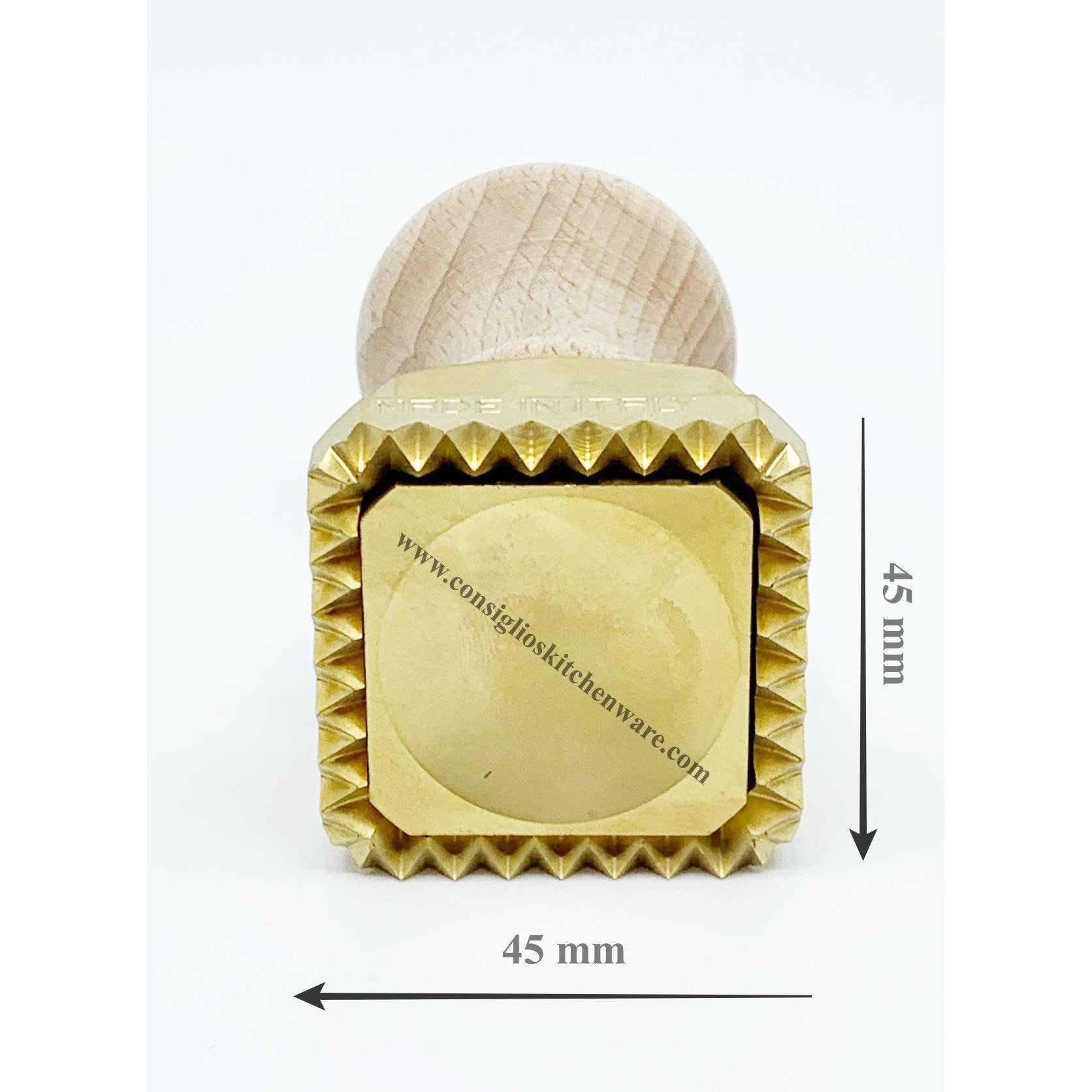 Brass Square 45 mm x 45 mm Ravioli Stamp