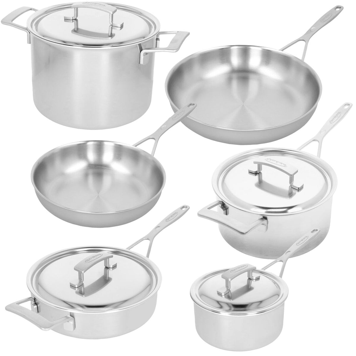 Demeyere Industry 10 Piece 18/10 Stainless Steel Cookware Set - 1029795