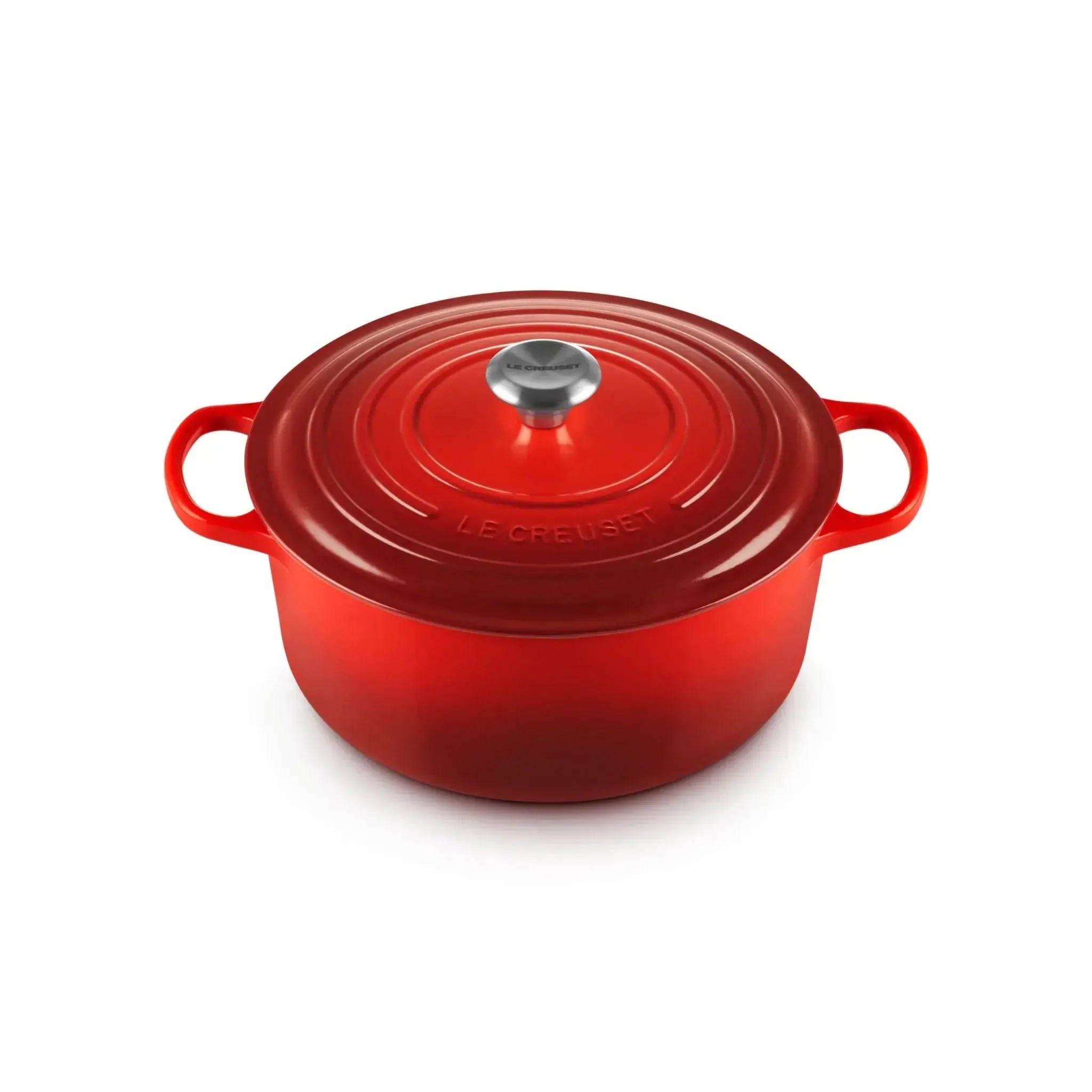 10-Piece Le Creuset Cherry Red Cerise Cast Iron Cookware Set