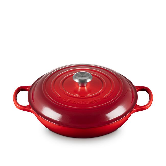 10-Piece Le Creuset Cherry Red Cerise Cast Iron Cookware Set
