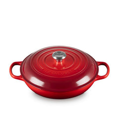 10-Piece Le Creuset Cherry Red Cerise Cast Iron Cookware Set