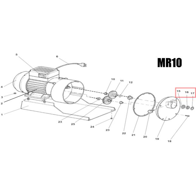 Fabio Leonardi Nylon Spacer, Iron Spacer & Snap Ring for MR0/MR2/MR7/MR8/MR9/MR10