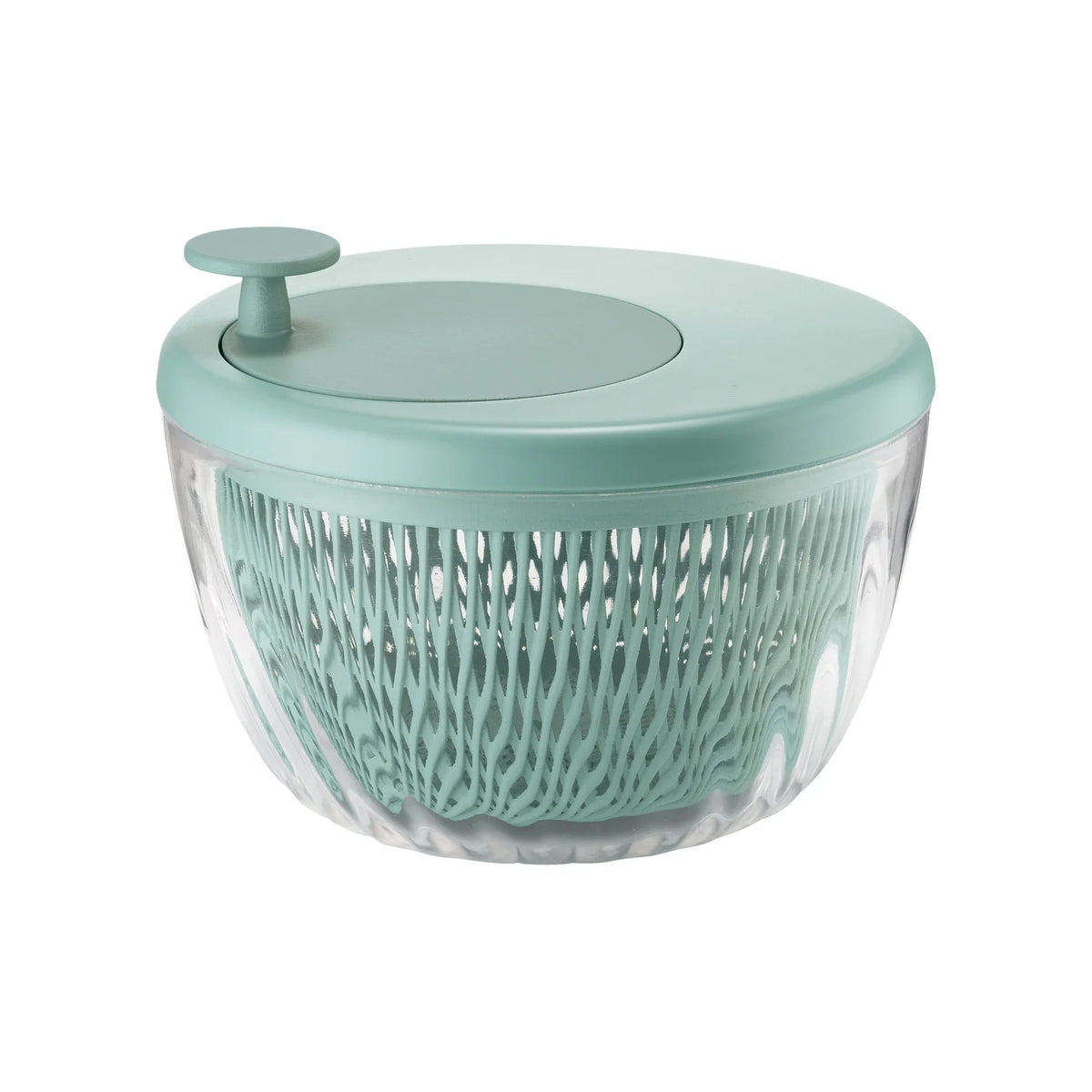 Guzzini Salad Spinner and Store 26 cm Olive Green - Made in Italy