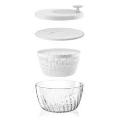 Guzzini Salad Spinner and Store 26 cm White - Made in Italy