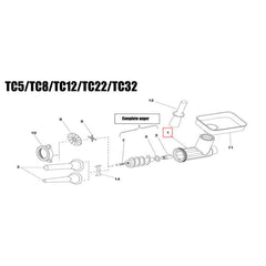 Fabio Leonardi Replacement Body/Neck for TC8 Meat Grinder Attachment