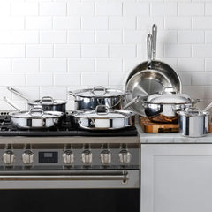 All-Clad D3 Stainless Steel 14 Piece Set - 401716