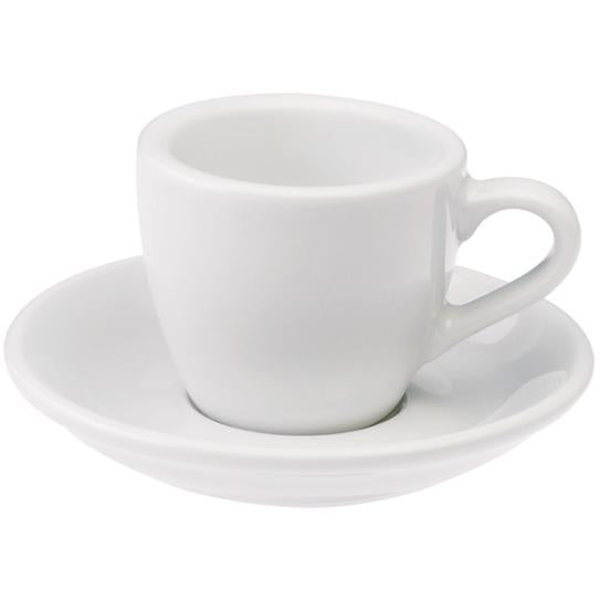 Armand Lebel 6 Piece Espresso Cup & Saucer Set - Tall White PPC25-W