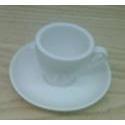 Armand Lebel 6 Piece Espresso Cup & Saucer Set - Tall White PPC25-W