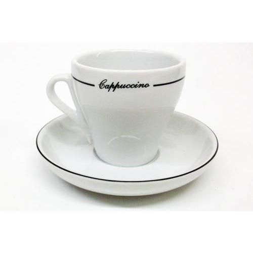 Armand Lebel Cappuccino 12 Piece Cup & Saucer Set - Tall Line Design
