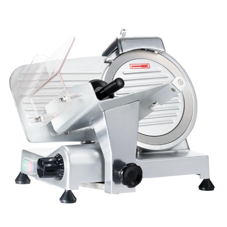 10" Blade Meat Slicer - .42 HP / 250ES Belt Driven Italian Design Professional Semi Automatic Meat Slicer