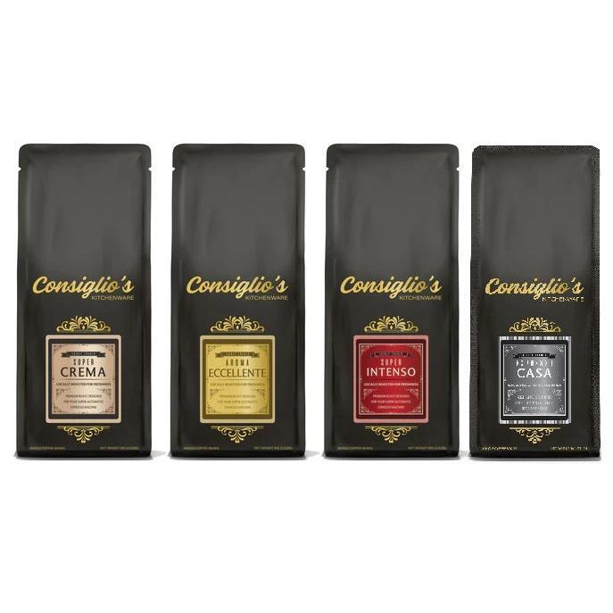 Consiglio's Premium Fresh Roast Espresso Tasters Quartet - Roasted in Canada