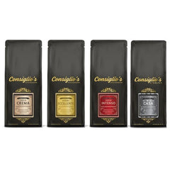Consiglio's Premium Fresh Roast Espresso Tasters Quartet - Roasted in Canada