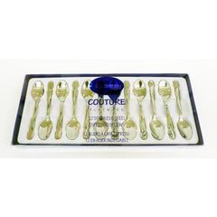 Couture 12 Piece Stainless Steel Espresso Spoons