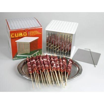 Cubo Italian Spiedini / Arrosticini Maker - Makes 100 Italian Arrosticini Lamb Skewers official Abruzzese Size - Made in Italy