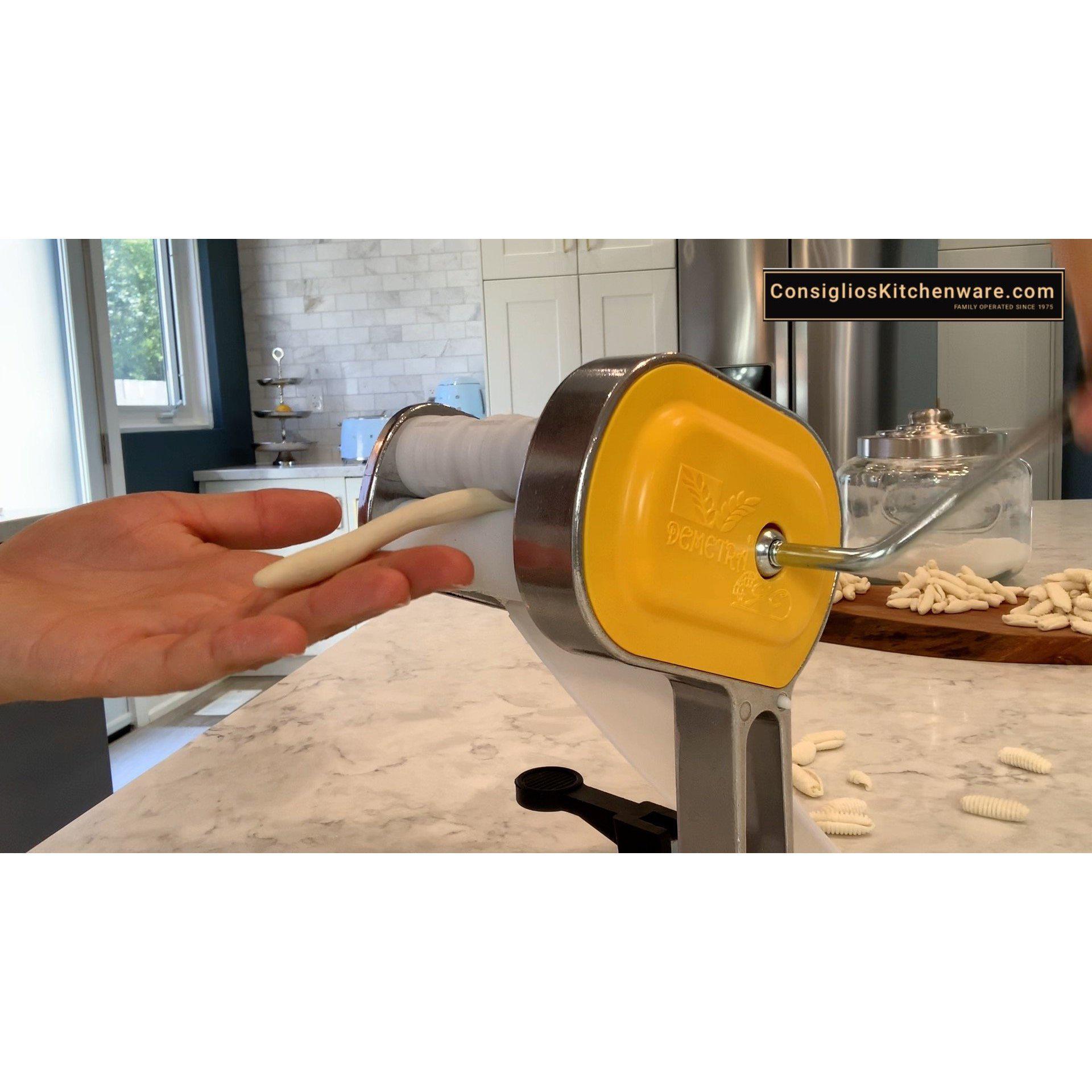 Divina Cavatelli Pasta Maker, Makes Cavatelli, Gnochetti & Orecchiette Pasta - Made in Italy