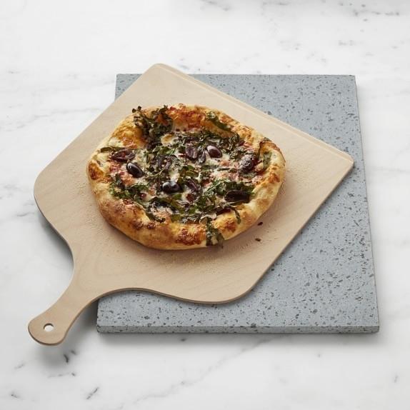 Eppicotispai - Pizza Peel And Stone Set (Mount Etna Lava Stone) - Made in Italy