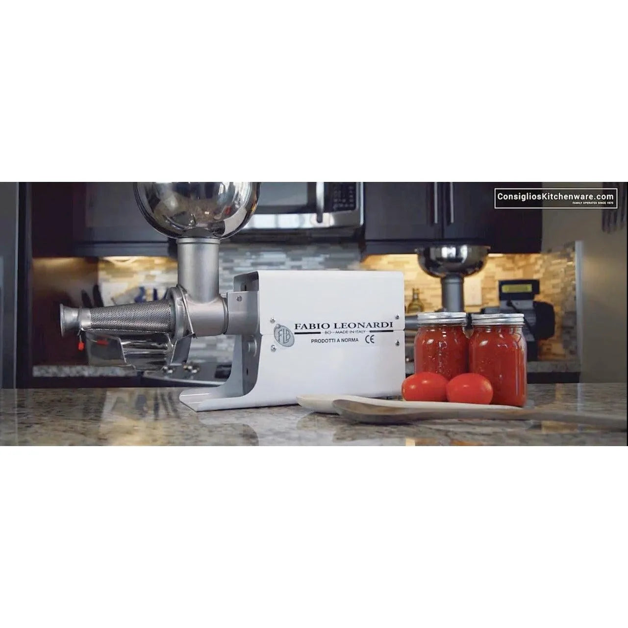 Fabio Leonardi MR10 1 1/4 HP SP5 Tomato Machine - Made in Italy