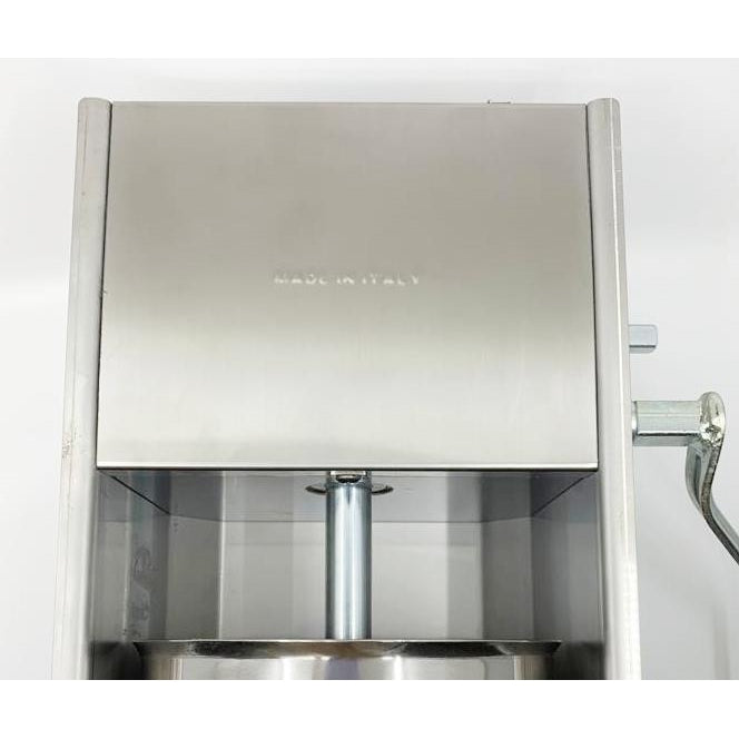 Fabio Leonardi 7.5KG/16.5LB Horizontal Premium Stainless Steel Sausage Stuffer - Made in Italy - CLEARANCE
