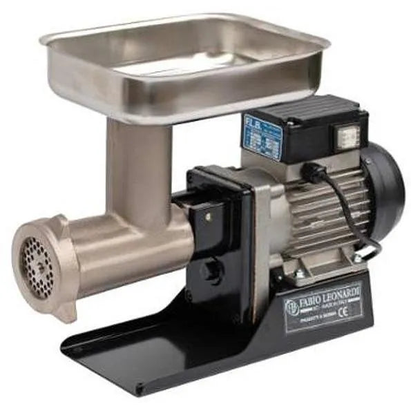 Fabio Leonardi MR0/TC12 .5HP Electric Meat Grinder - Made in Italy Professional Meat Grinder & Sausage Stuffer