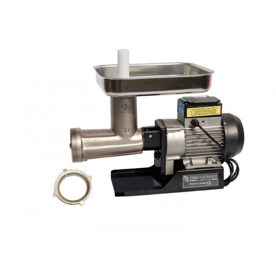 Fabio Leonardi MR9/TC22 3/4 HP Electric Meat Grinder - Made in Italy Professional Meat Grinder & Sausage Stuffer - LIMITED TIME PROMOTION