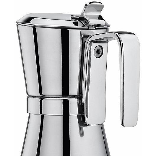Giannina 6 Cup Made in Italy Stainless Steel Stovetop Espresso Maker New Restyled Version Model - 3006010