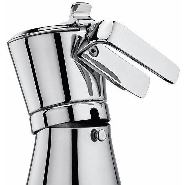 Giannina 6 Cup Made in Italy Stainless Steel Stovetop Espresso Maker New Restyled Version Model - 3006010