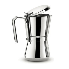 Giannina 9 Cup Made in Italy Stainless Steel Stovetop Espresso Maker Model - 104