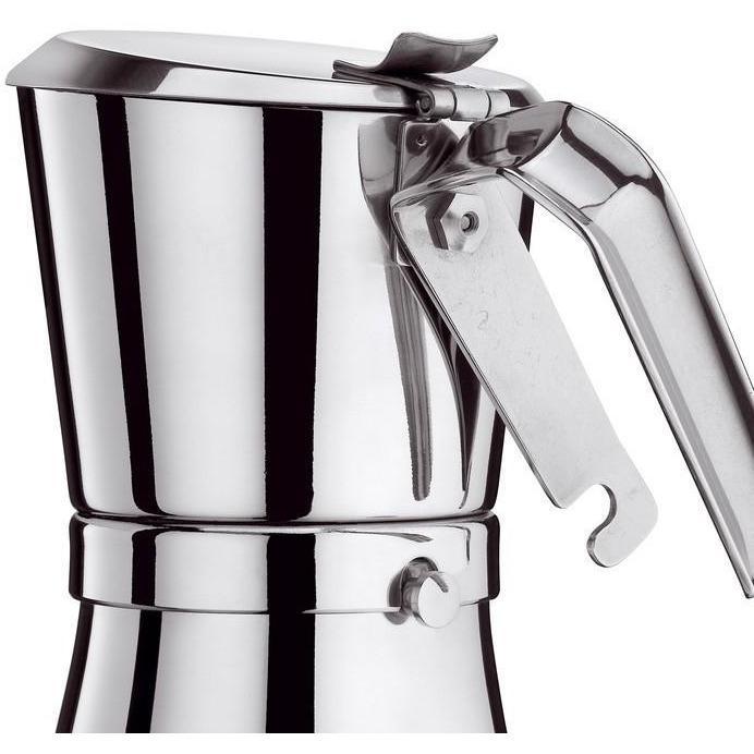 Giannina 9 Cup Made in Italy Stainless Steel Stovetop Espresso Maker Model - 104