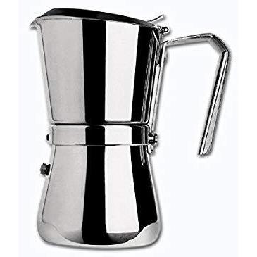 Giannina 9 Cup Made in Italy Stainless Steel Stovetop Espresso Maker Model - 104