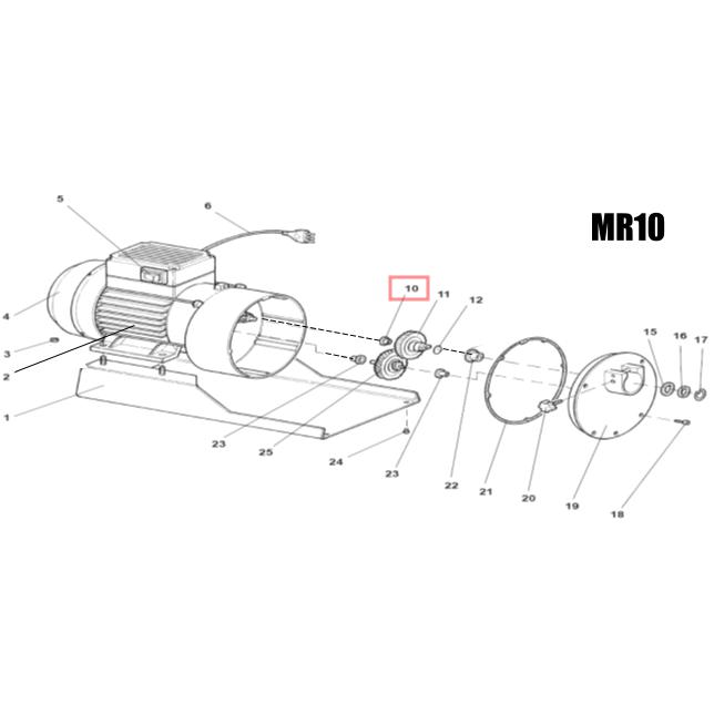 Fabio Leonardi MR10 Gear Bush Part