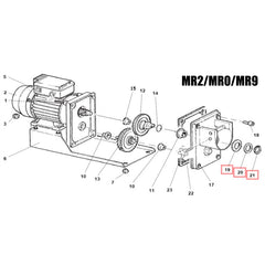 Fabio Leonardi Nylon Spacer, Iron Spacer & Snap Ring for MR0/MR2/MR7/MR8/MR9/MR10