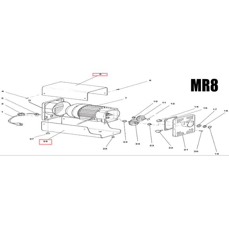 Fabio Leonardi MR8 White Metal Housing Cover
