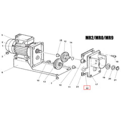 Fabio Leonardi MR2/MR7/MR8/MR0/MR9 Big Flange Gasket Cork