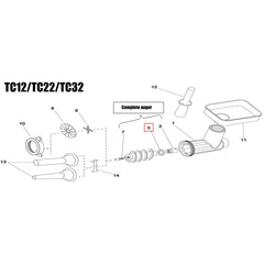 Fabio Leonardi Replacement Trust Nylon for TC12/TC22/TC32 Meat Grinder Attachment