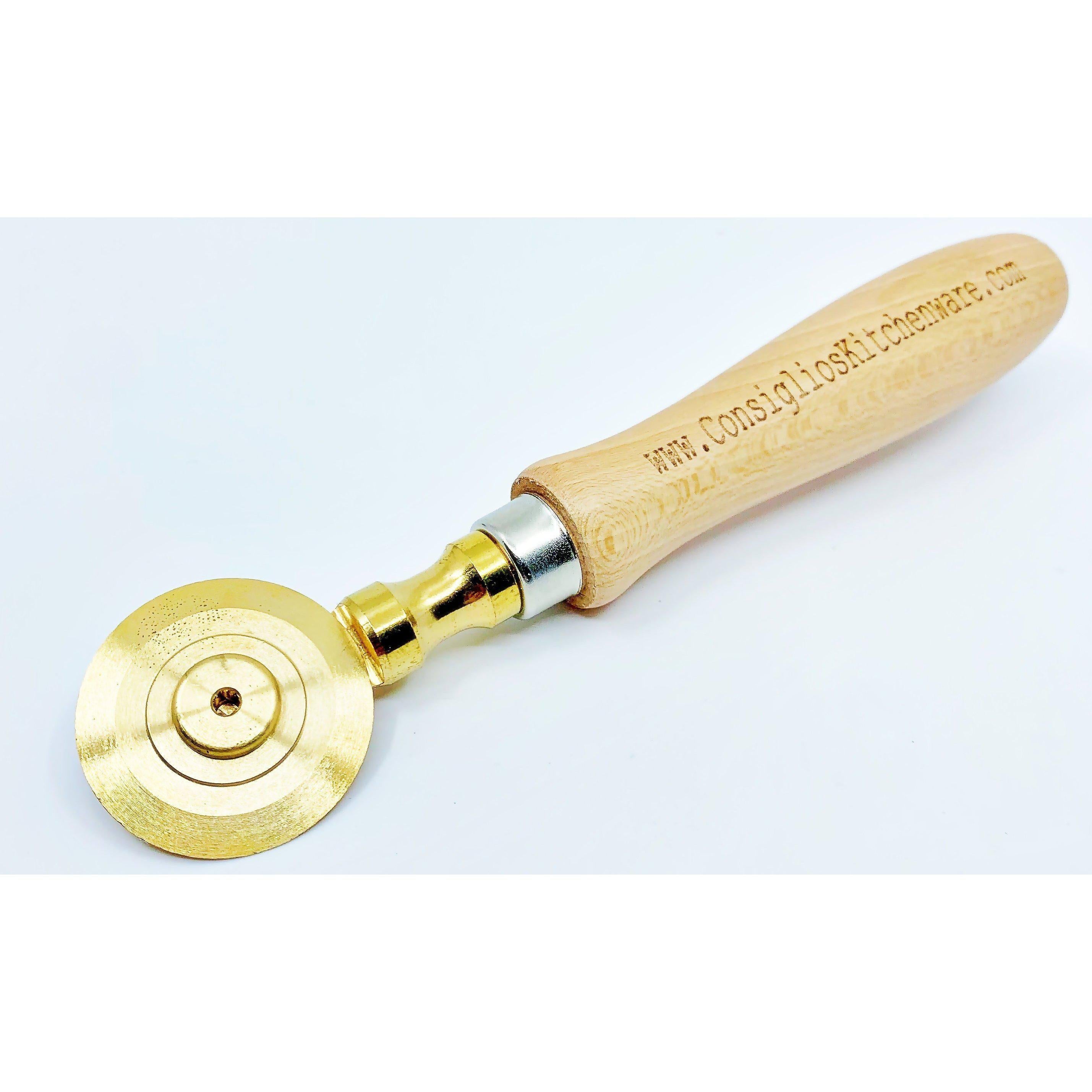 Brass Pastry and Pasta Wheel